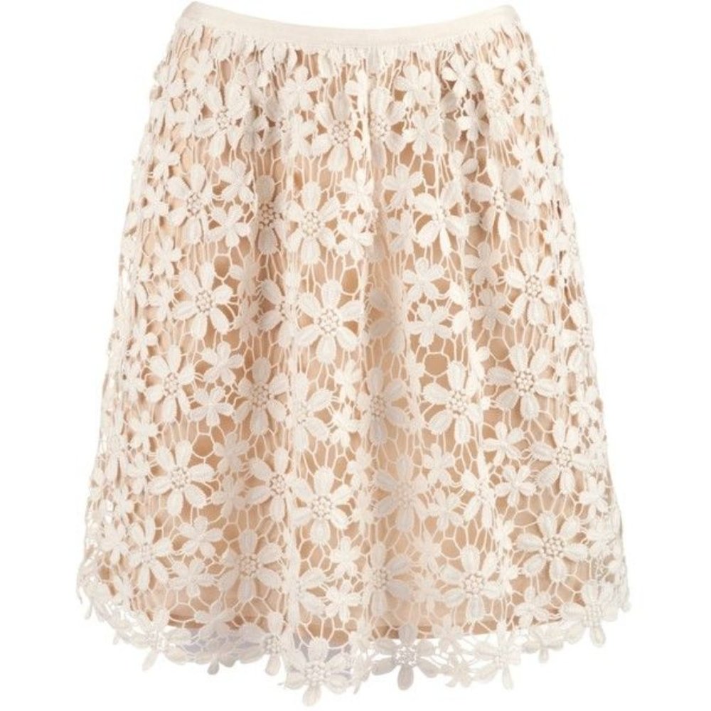 🆕 Hoss Intropia | Crochet Floral Skirt